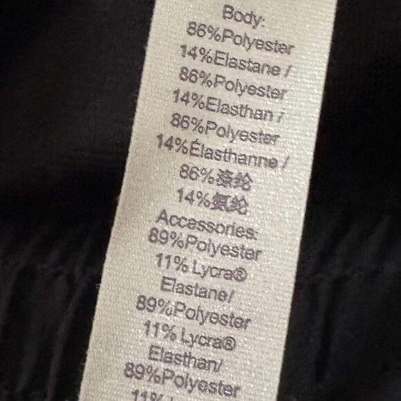 CRZ Yoga High Rise Lined Running Shorts Black Athletic Gym Activewear Size Small - Picture 5 of 5